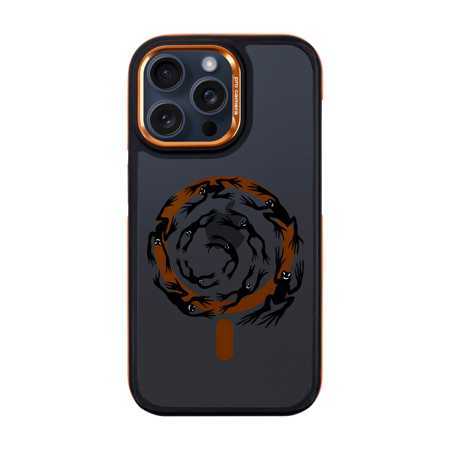 SWIRLING FROGS-iPhone 15 Pro Max Dark Kılıf MagSafe Özellikli
