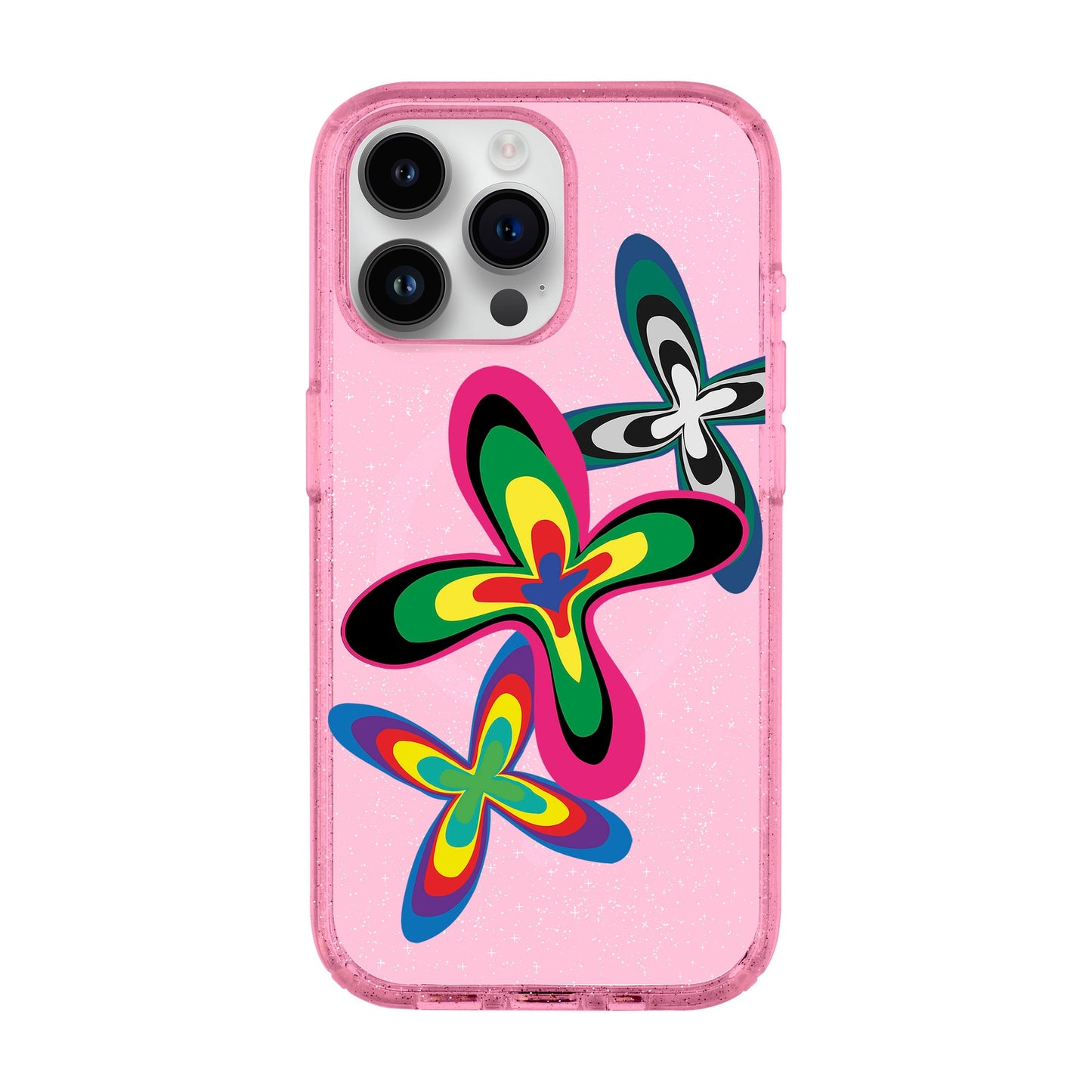COLOR FLOWER-iPhone 14 Pro Max Shiny Kılıf MagSafe Özellikli