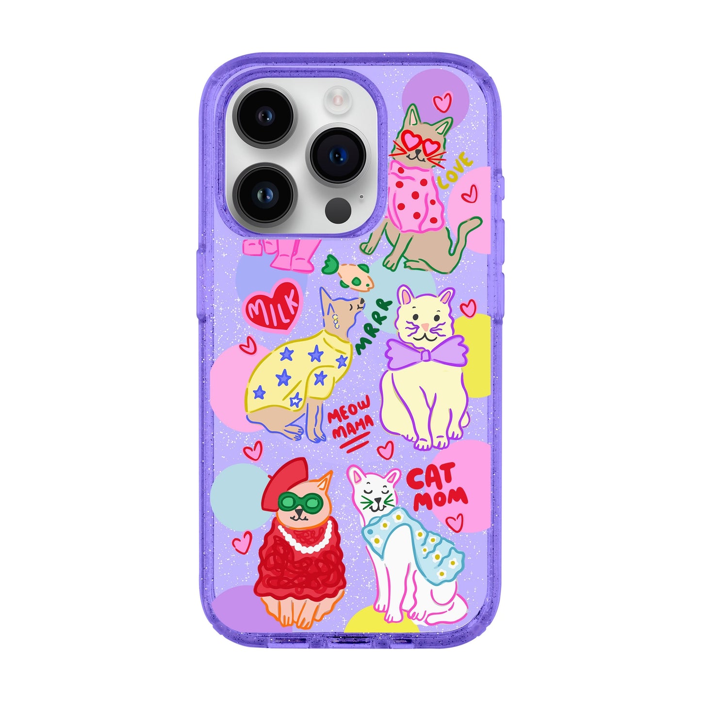 CAT MOM-iPhone 14 Pro Shiny Kılıf MagSafe Özellikli