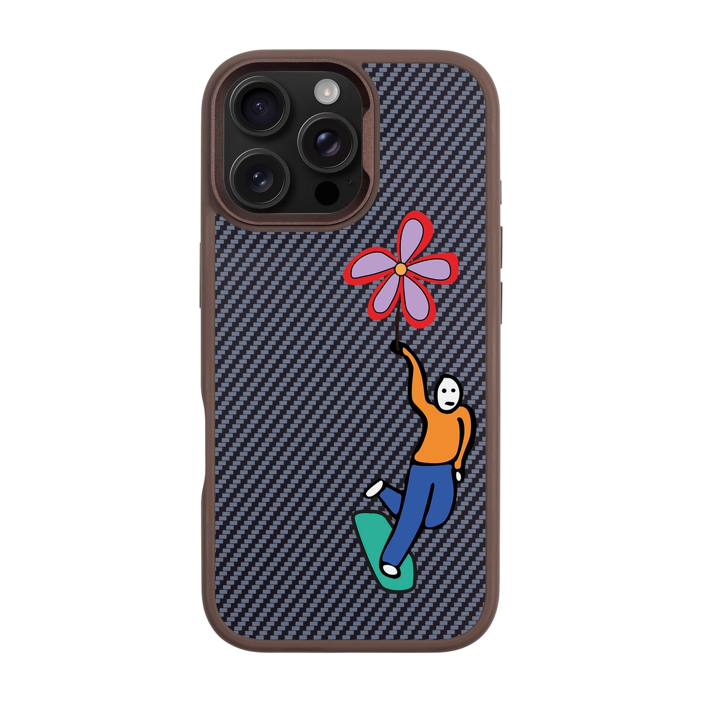 SKATEBOARDER-iPhone 16 Pro Max Plaid Kılıf MagSafe Özellikli