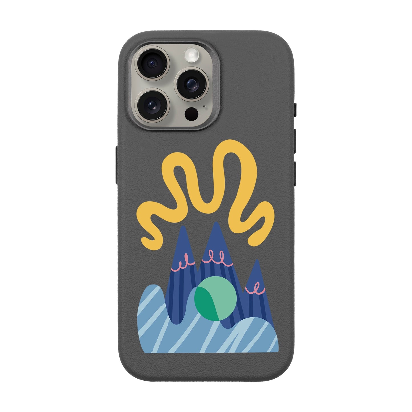 MOUNTAIN-iPhone 15 Pro Max Leather Premium Kılıf MagSafe Özellikli