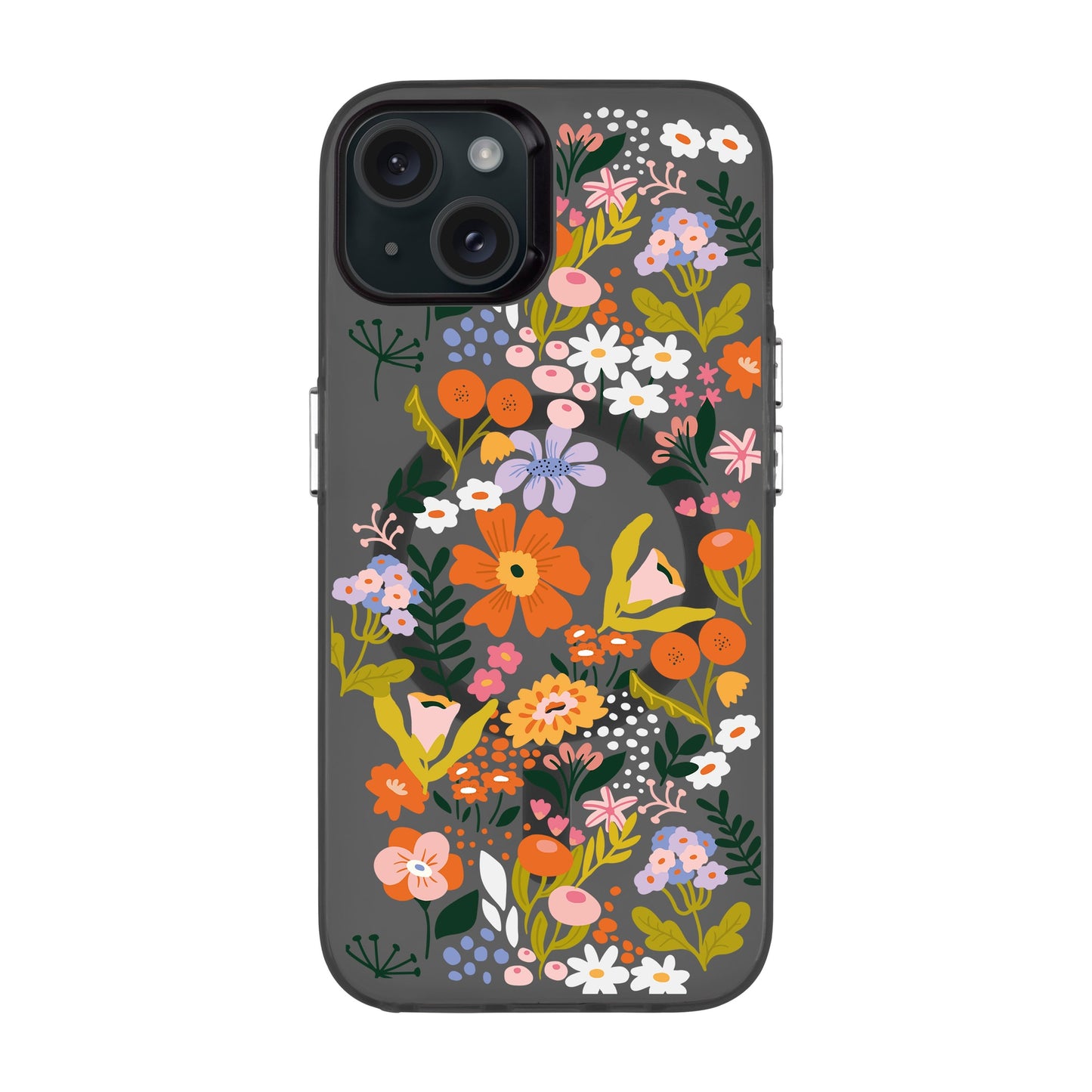FLOWER-iPhone 15 Plus Hold Kılıf MagSafe Özellikli