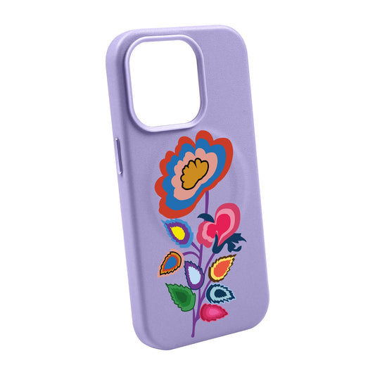 KNITTED FLOWER-Leather Kılıf MagSafe Özellikli - iPhone 13