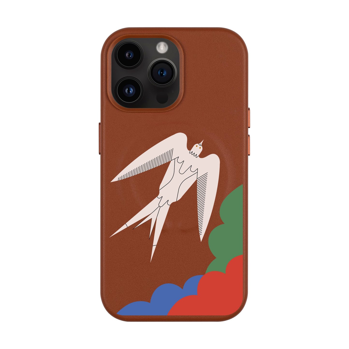L’OISEAU LIBRE-iPhone 14 Pro Max Leather Kılıf MagSafe Özellikli
