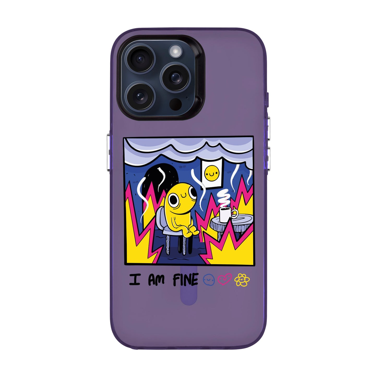 I AM FINE-iPhone 15 Pro Max Hold Kılıf MagSafe Özellikli