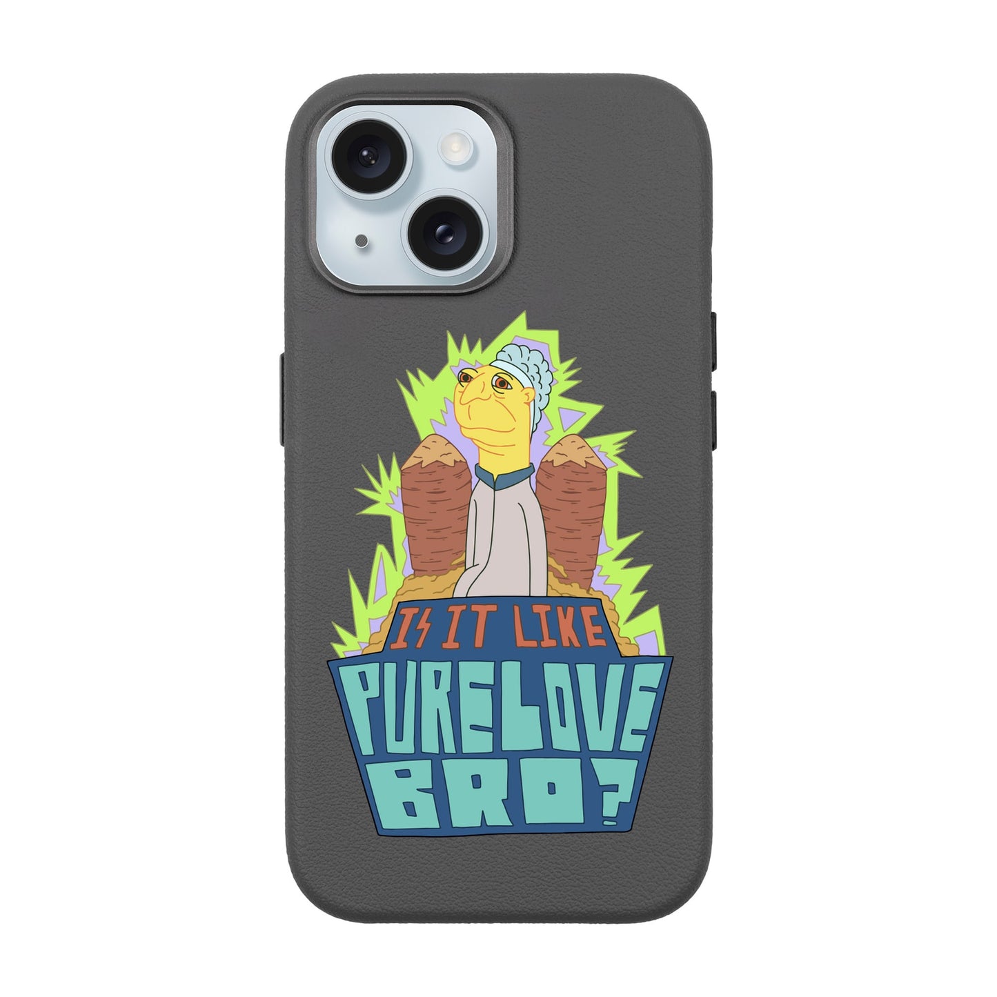 PURE LOVE-iPhone 15 Leather Premium Kılıf MagSafe Özellikli