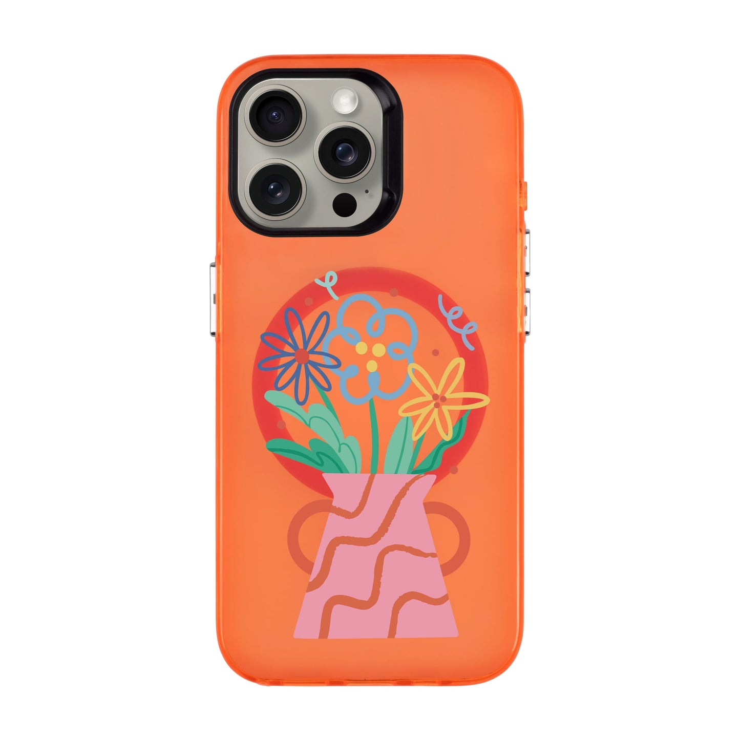 PINK VASE-iPhone 15 Pro Max Hold Kılıf MagSafe Özellikli