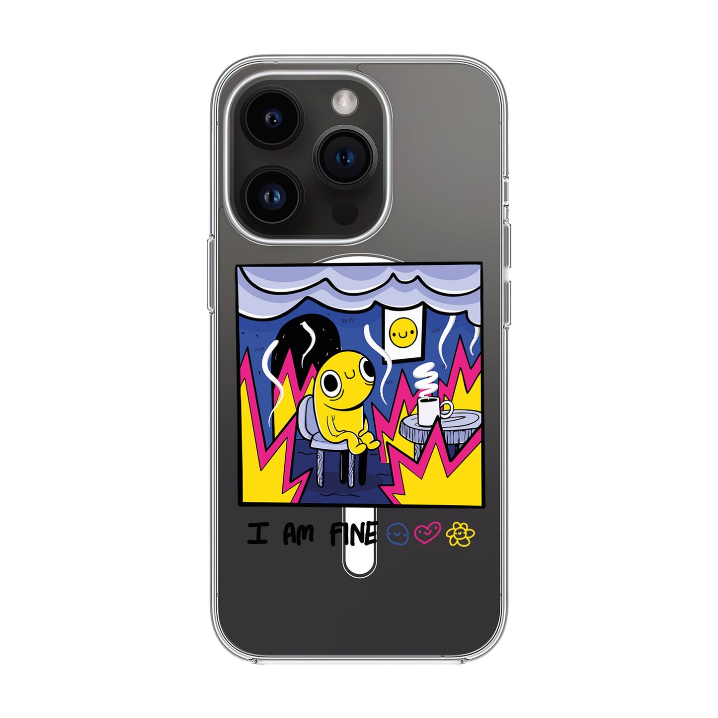 I AM FINE-iPhone 14 Pro Solid Kılıf MagSafe Özellikli
