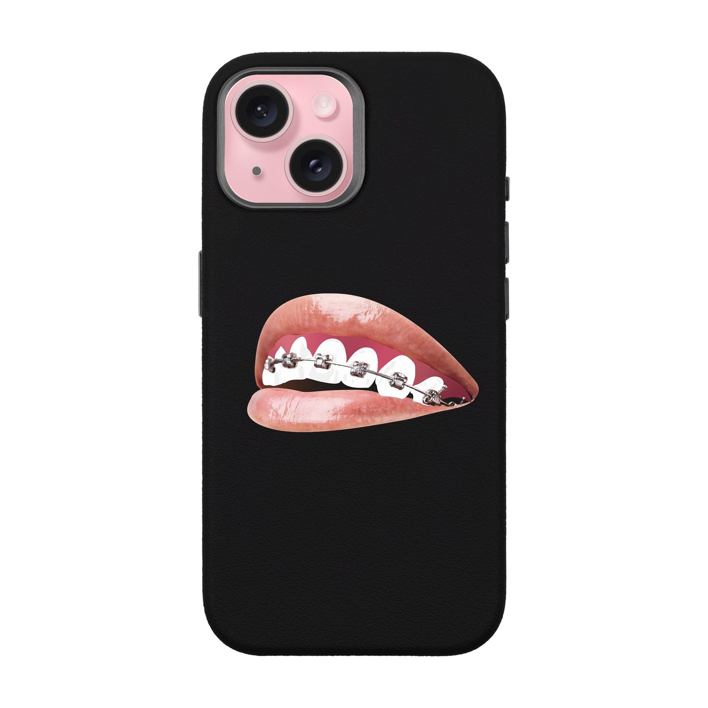 ORTHODONTIST-iPhone 15 Leather Premium Kılıf MagSafe Özellikli