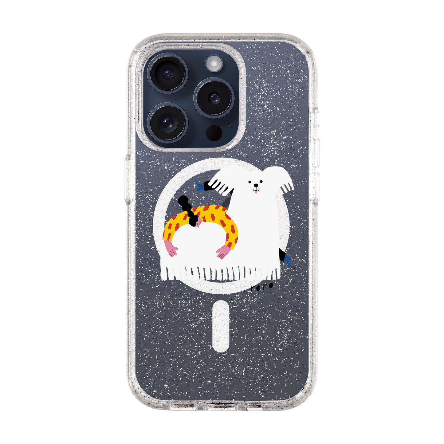 FANCY DOG-iPhone 15 Pro Shiny Kılıf MagSafe Özellikli