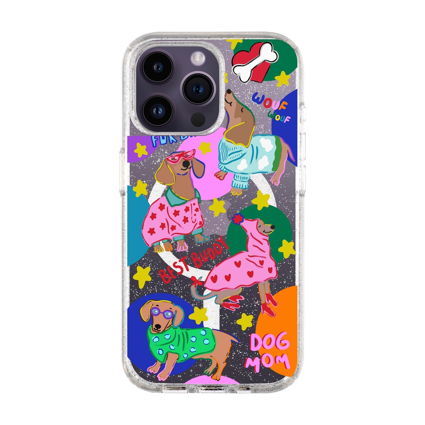 DOG MOM-iPhone 14 Pro Max Shiny Kılıf MagSafe Özellikli