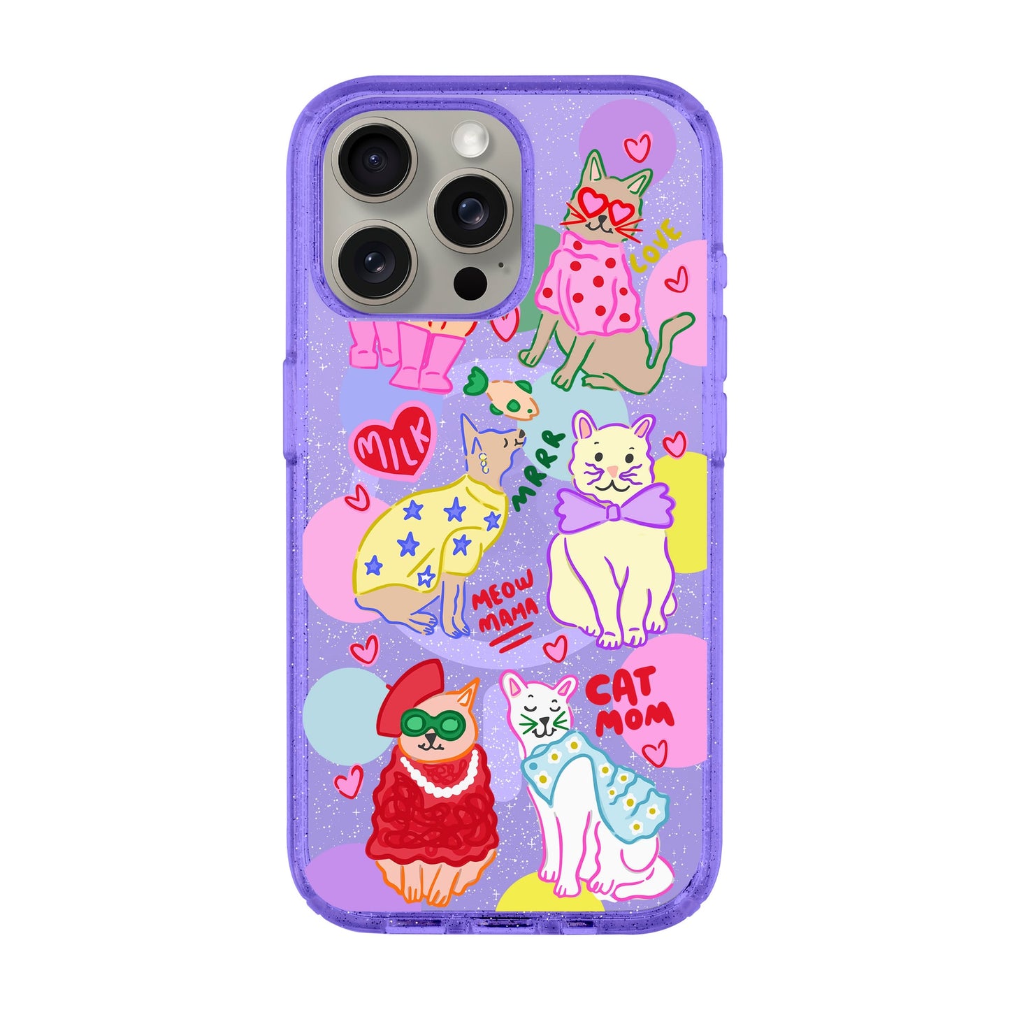 CAT MOM-iPhone 15 Pro Max Shiny Kılıf MagSafe Özellikli