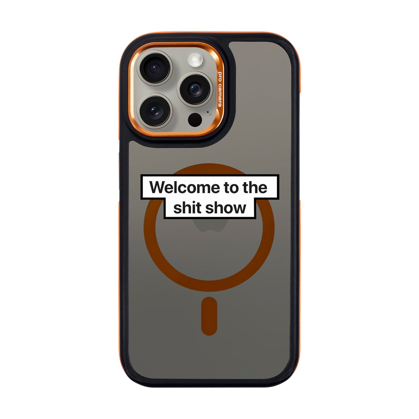 WELCOME-iPhone 15 Pro Max Dark Kılıf MagSafe Özellikli