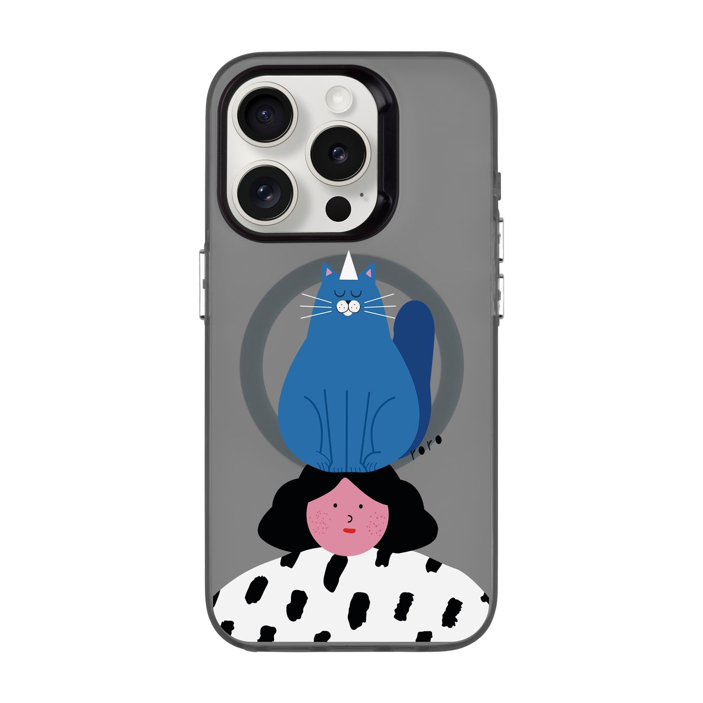 NAUGHTY CAT-iPhone 15 Pro Hold Kılıf MagSafe Özellikli