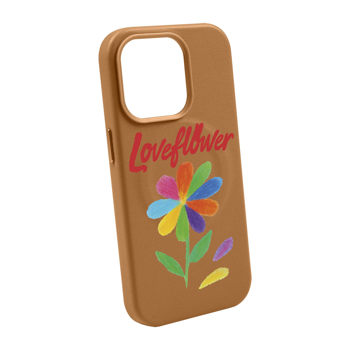 LOVE FLOWER-iPhone 11 Leather Kılıf MagSafe Özellikli