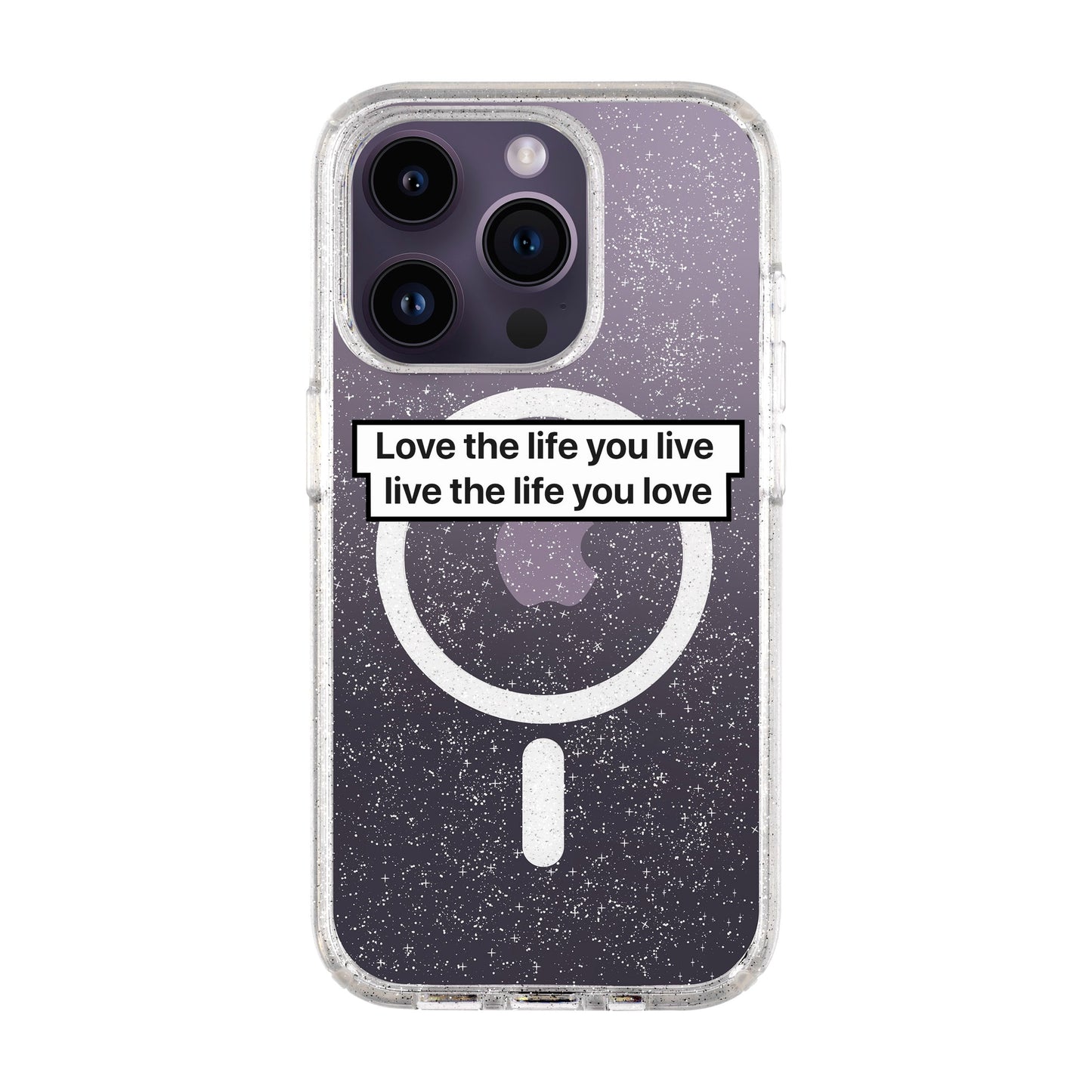 LOVE THE LIFE-iPhone 14 Pro Shiny Kılıf MagSafe Özellikli