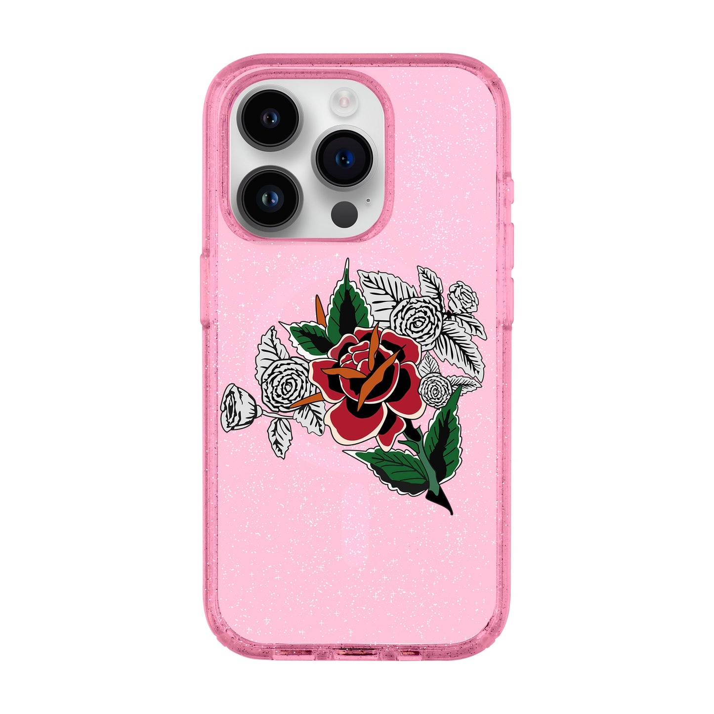 DRY ROSE-iPhone 14 Pro Shiny Kılıf MagSafe Özellikli