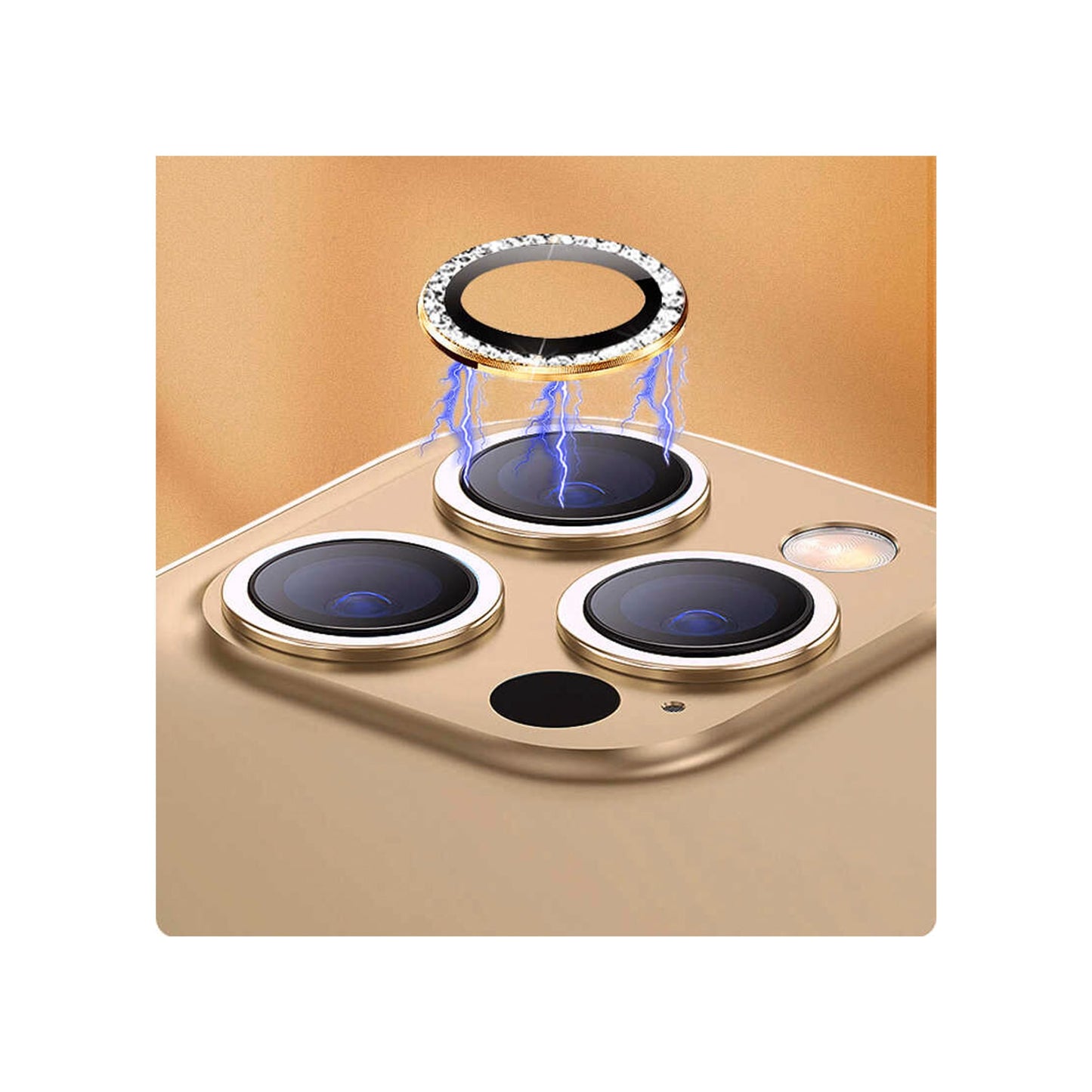 Apple iPhone 14 Plus Diamond Kamera Lens Koruyucu