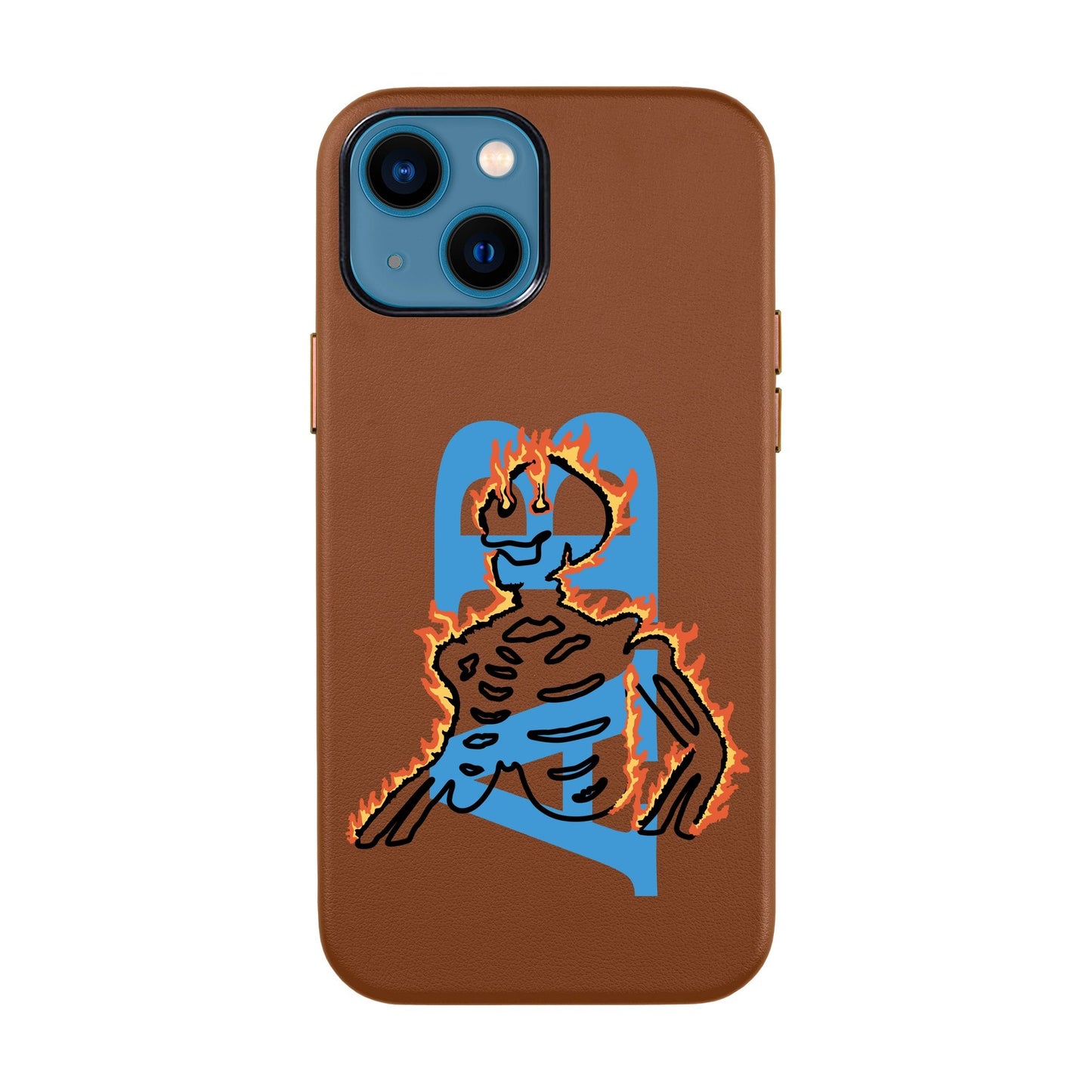 HOT HUMAN KİŞİSELLEŞTİRİLMİŞ-iPhone 13 Leather Kılıf