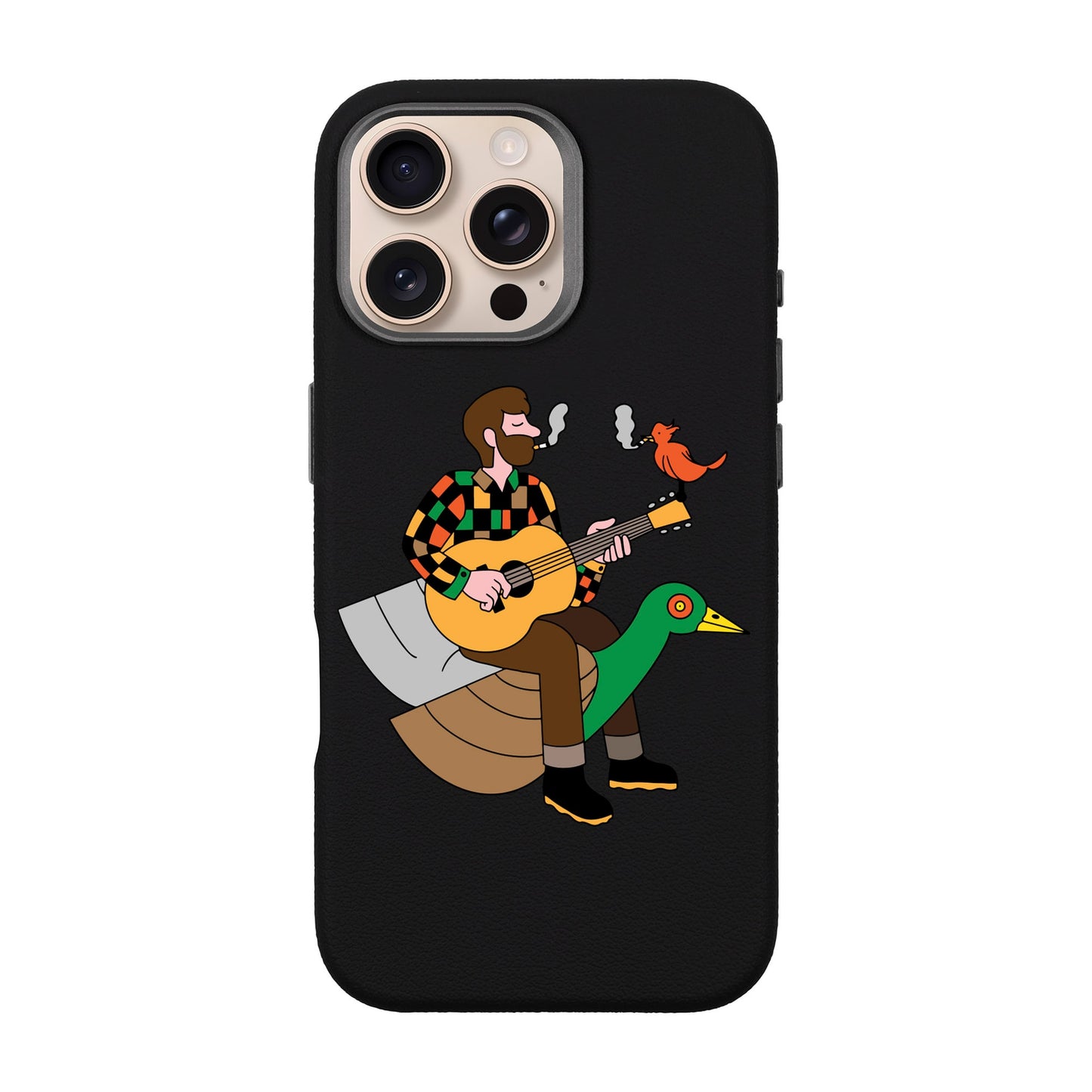 BIRDS OF A FEATHER-iPhone 16 Pro Max Leather Premium Kılıf MagSafe Özellikli