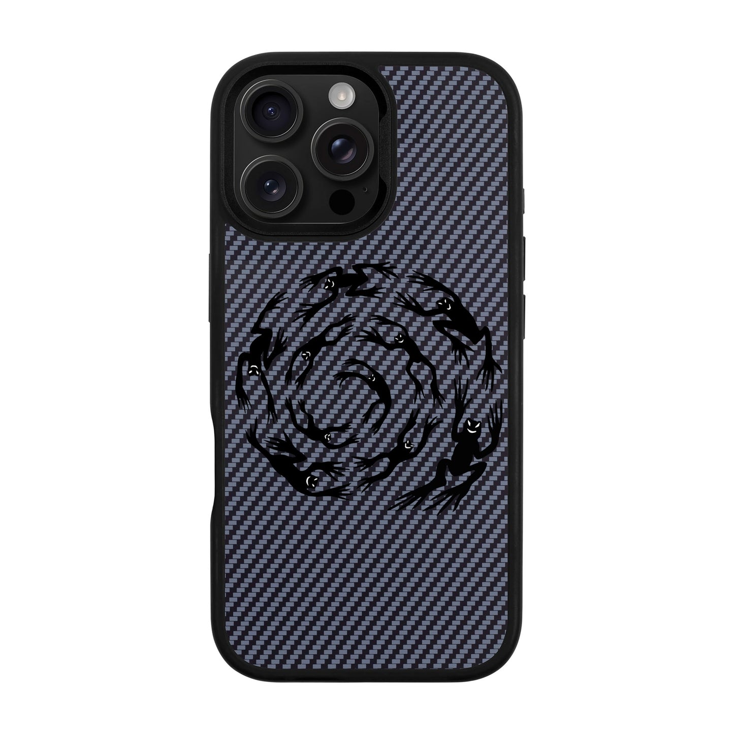 SWIRLING FROGS-iPhone 16 Pro Max Plaid Kılıf MagSafe Özellikli