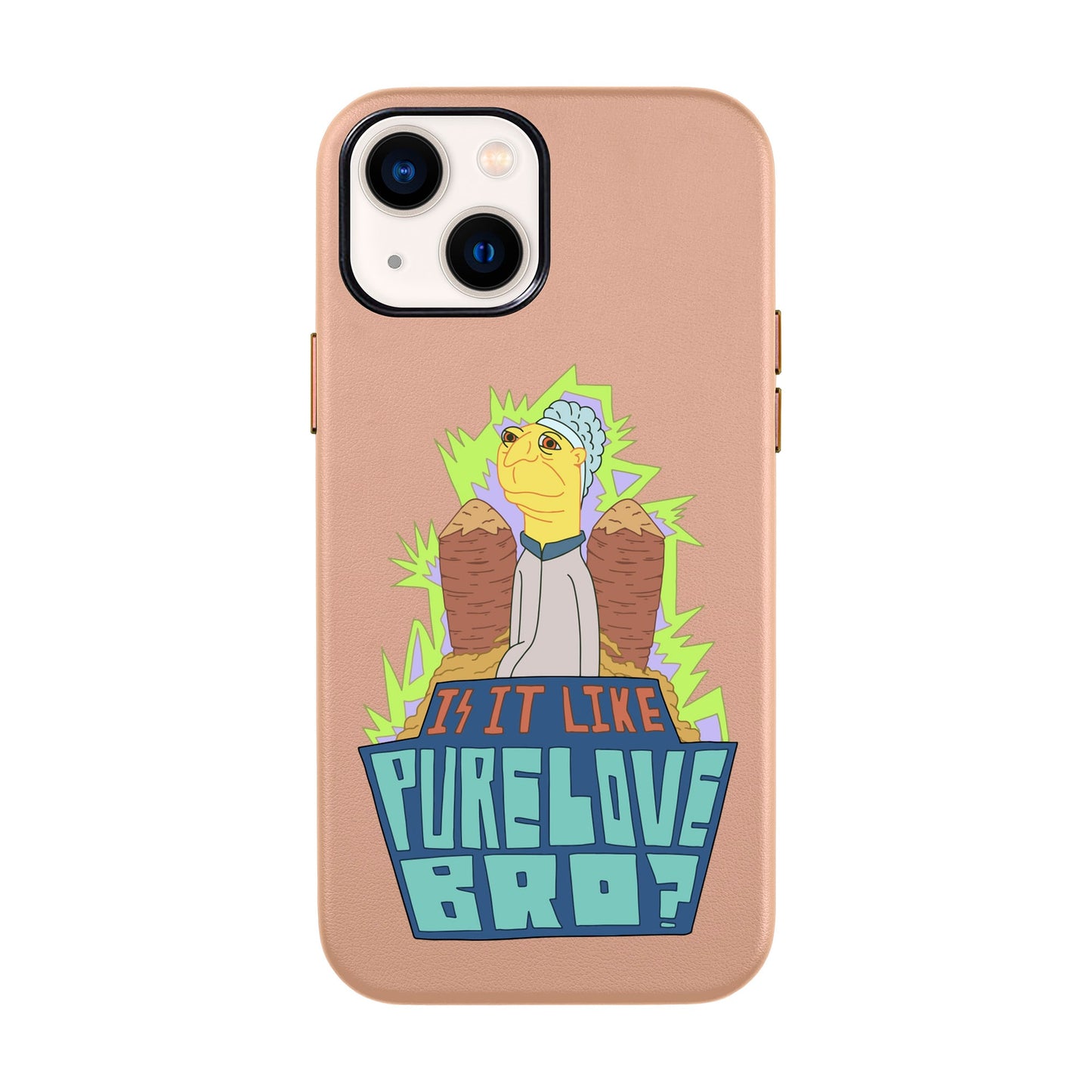 PURE LOVE-iPhone 13 Mini Leather Kılıf