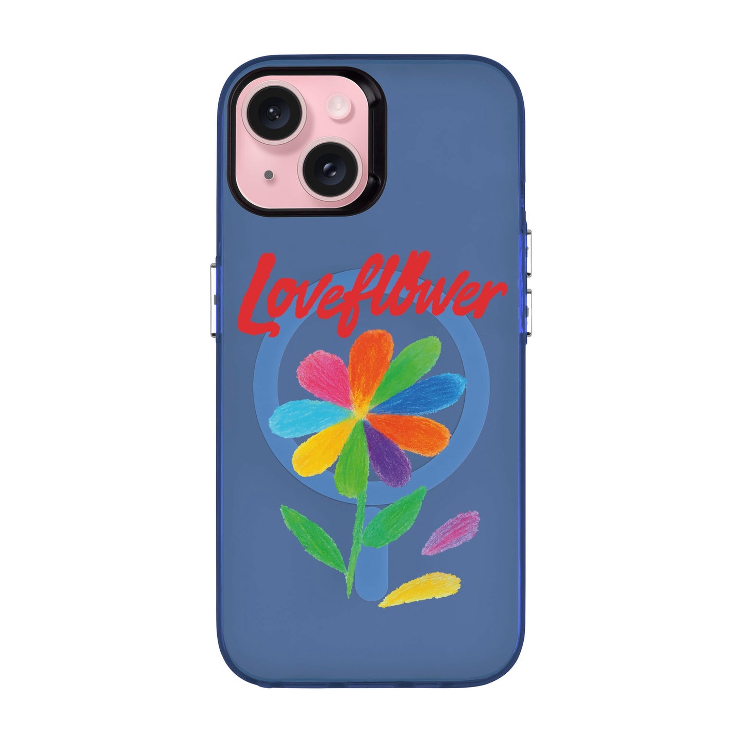 LOVE FLOWER-iPhone 15 Hold Kılıf MagSafe Özellikli