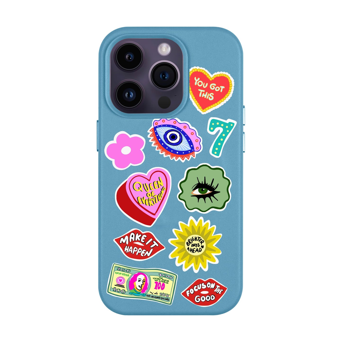 HM STICKERS-iPhone 14 Pro Leather Kılıf MagSafe Özellikli