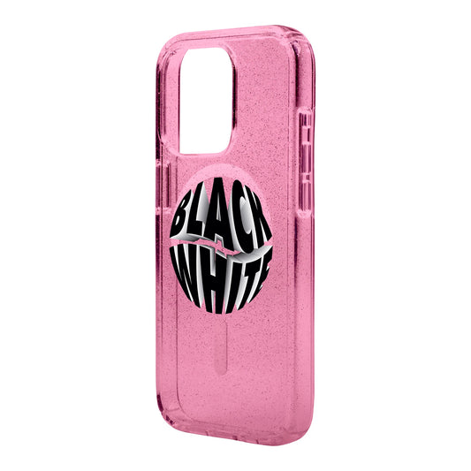 BLACK WHITE-Shiny Kılıf MagSafe Özellikli - iPhone 14 Pro Max