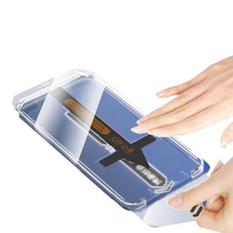 NEW-iPhone 15 Plus Anti Dust Temperli Ekran Koruyucu