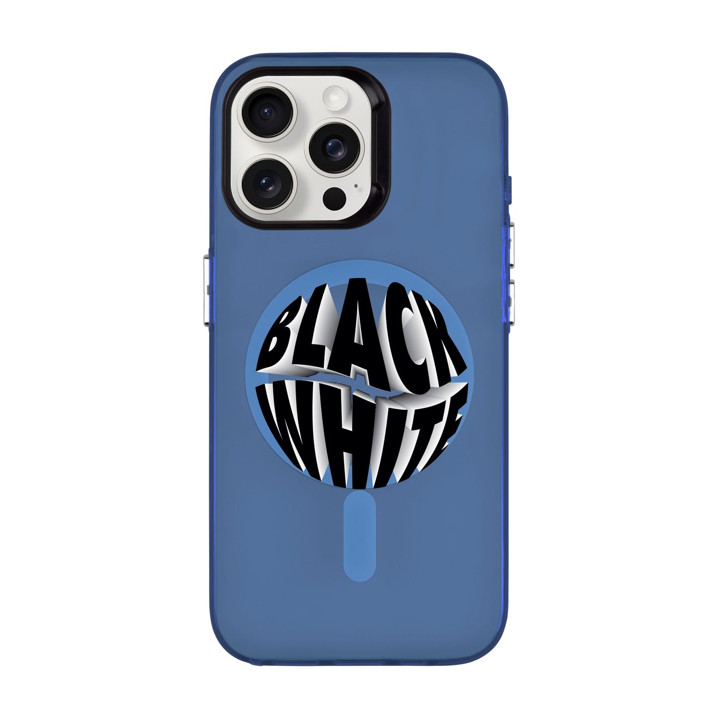 BLACK WHITE-iPhone 12 Pro Hold Kılıf MagSafe Özellikli