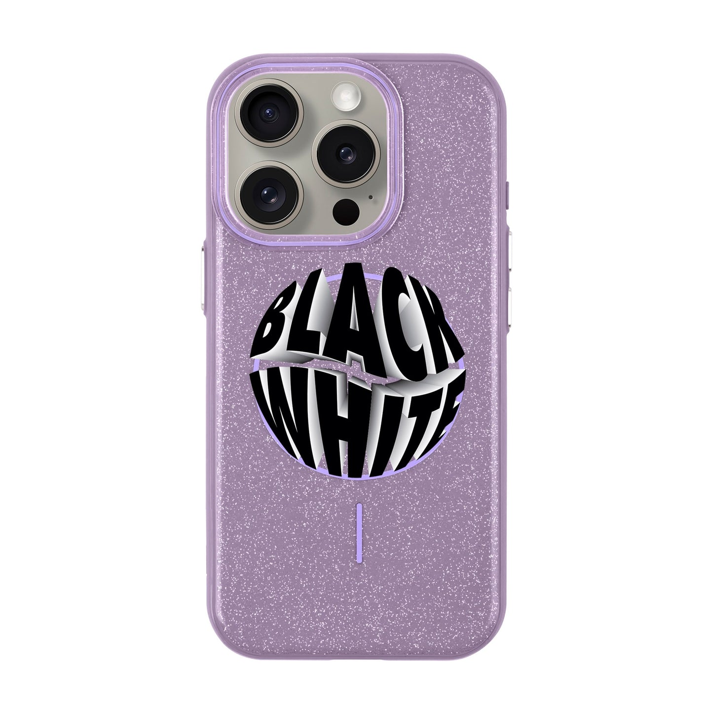 BLACK WHITE-iPhone 15 Pro Radiant Kılıf MagSafe Özellikli
