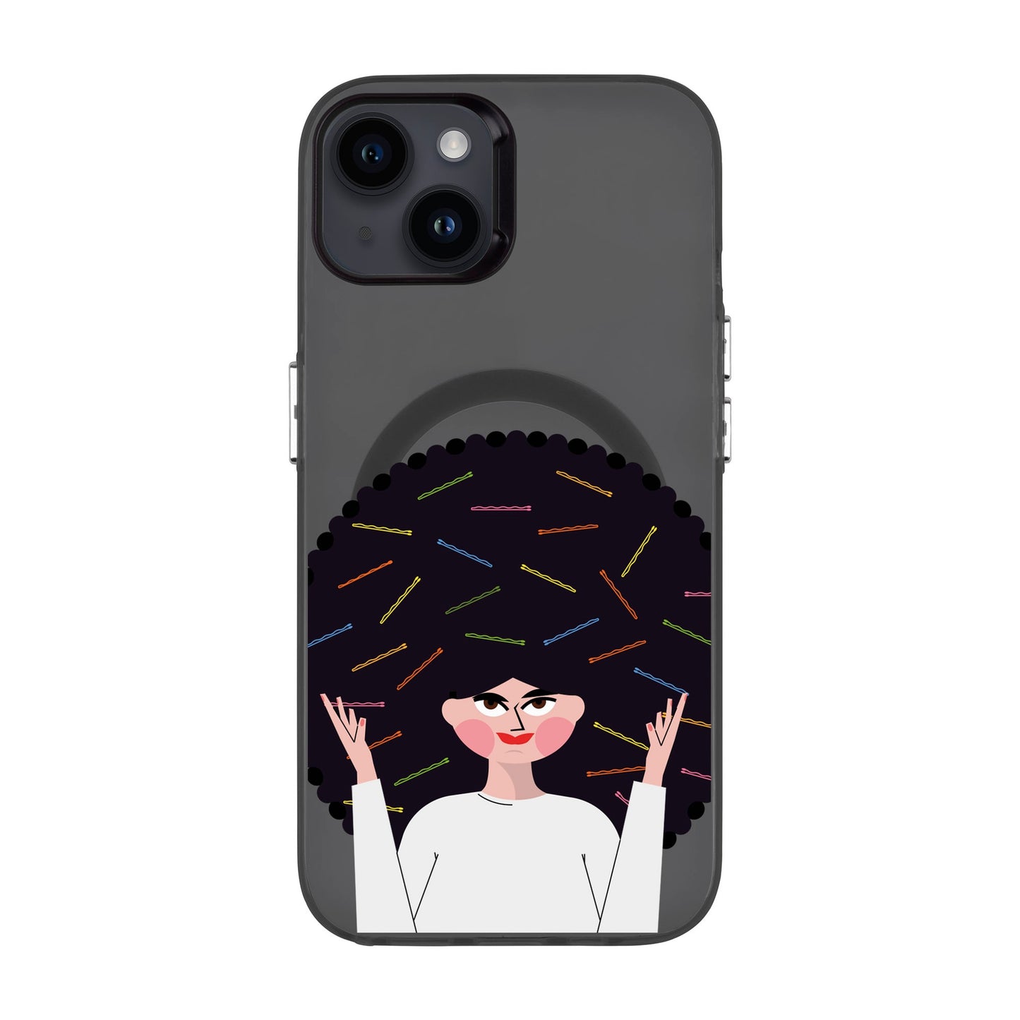 TANGLES OF HAPPINESS-iPhone 14 Plus Hold Kılıf MagSafe Özellikli
