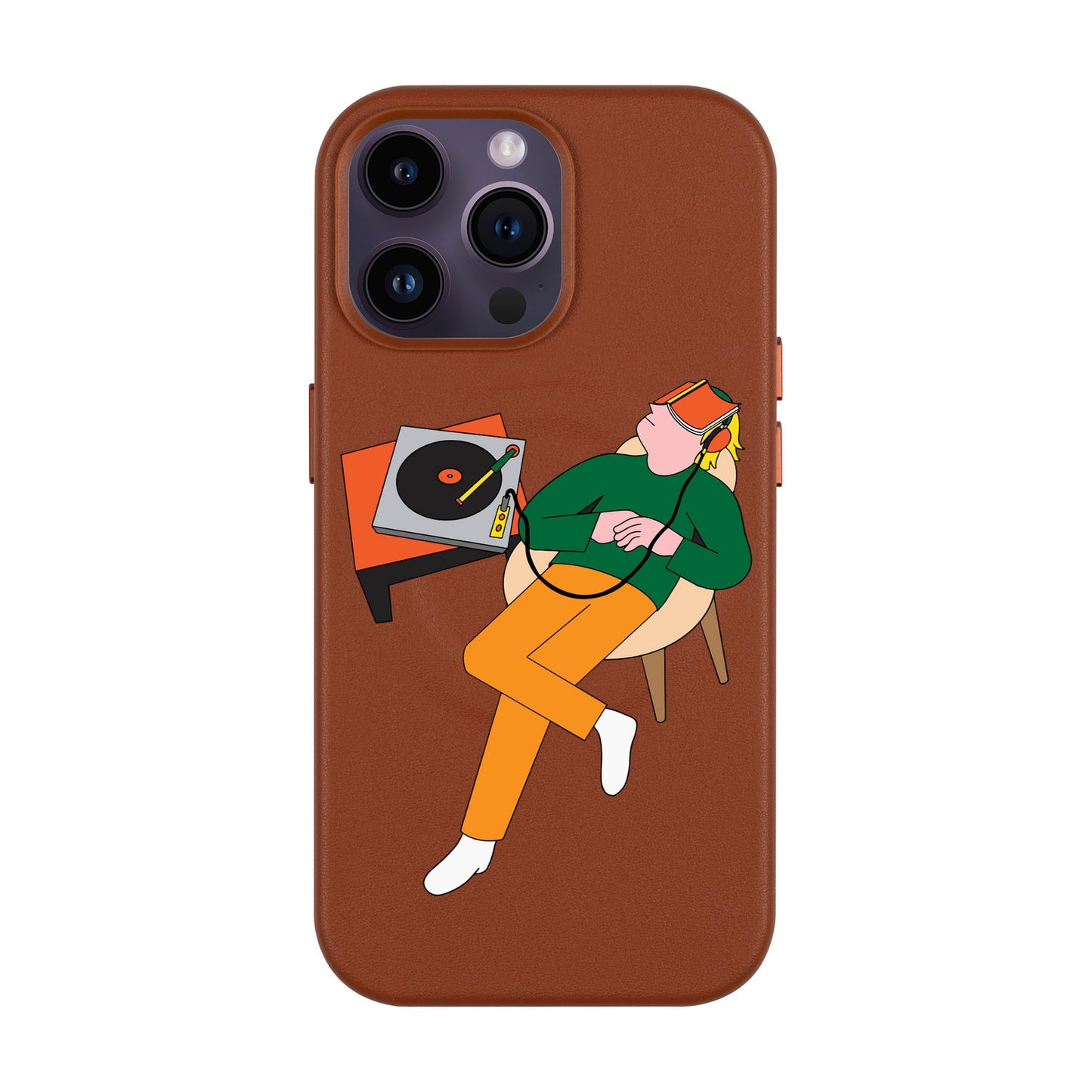 LAZY SUNDAY AFTERNOON-iPhone 14 Pro Max Leather Kılıf MagSafe Özellikli