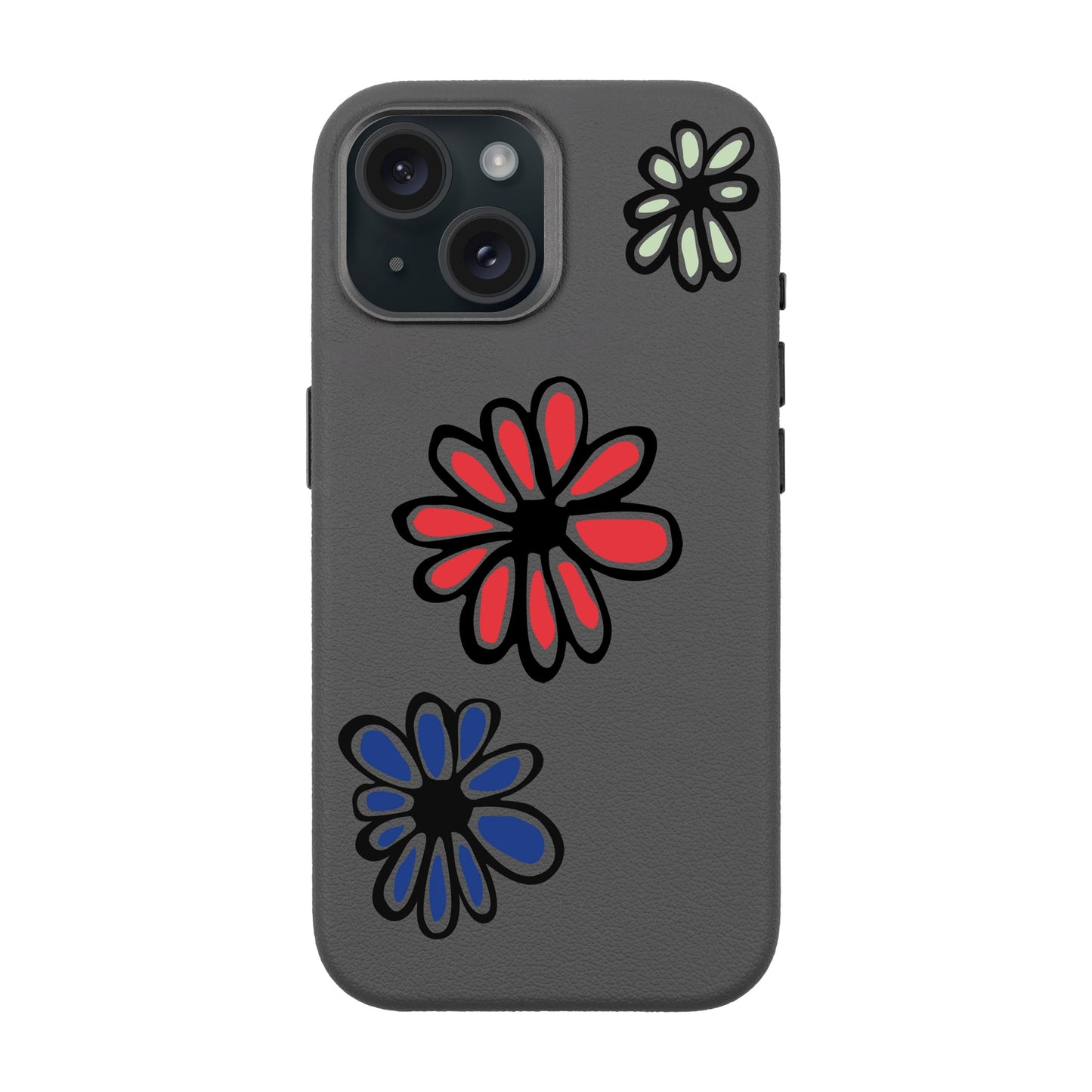 FLORIST-iPhone 15 Leather Premium Kılıf MagSafe Özellikli