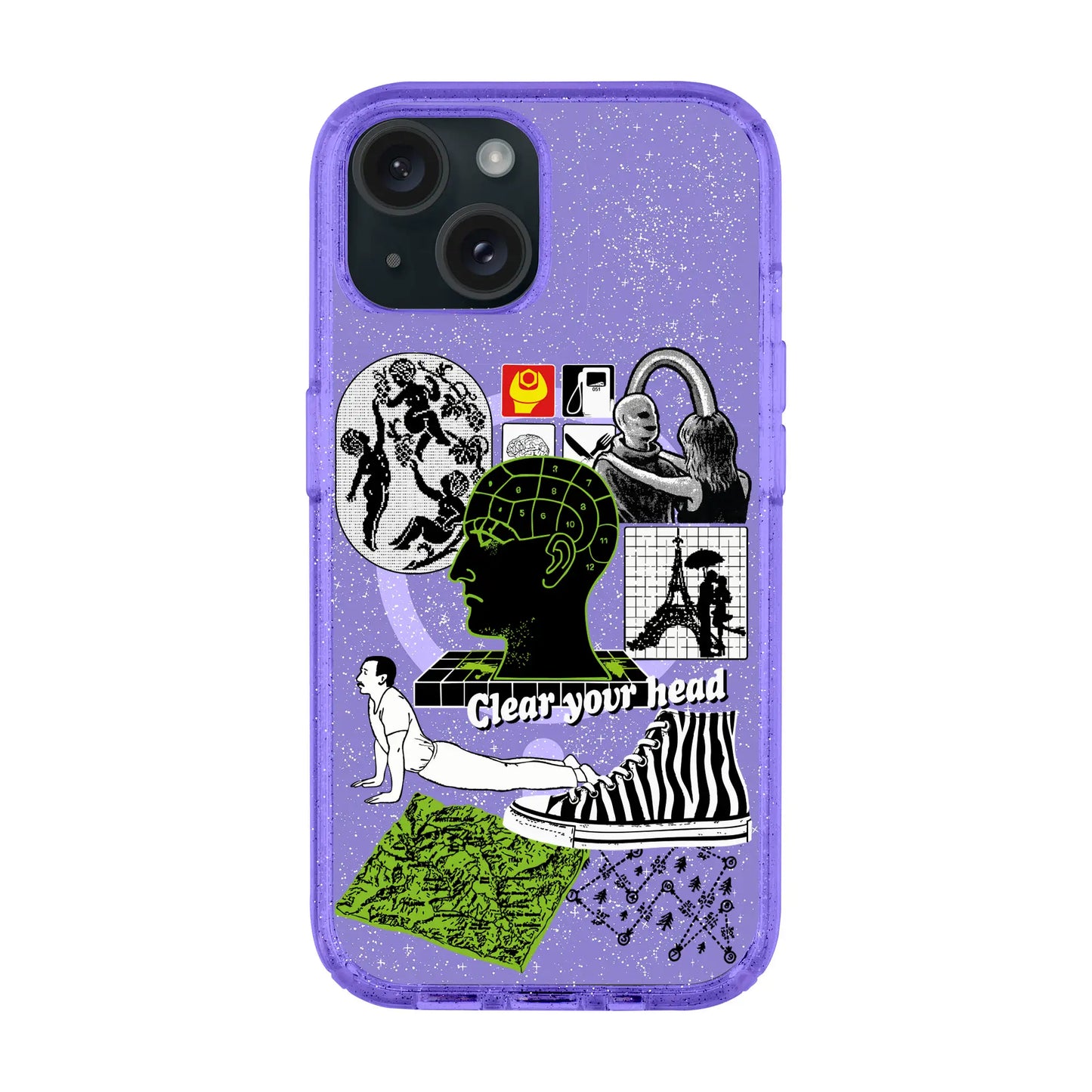 CLEAR YOUR HEAD-iPhone 15 Shiny Kılıf MagSafe Özellikli
