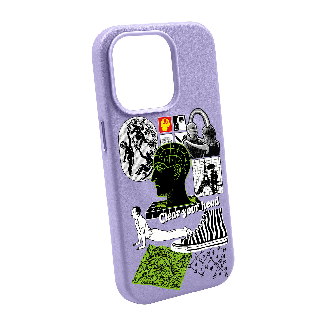 CLEAR YOUR HEAD-iPhone 14 Pro Max Leather Kılıf MagSafe Özellikli