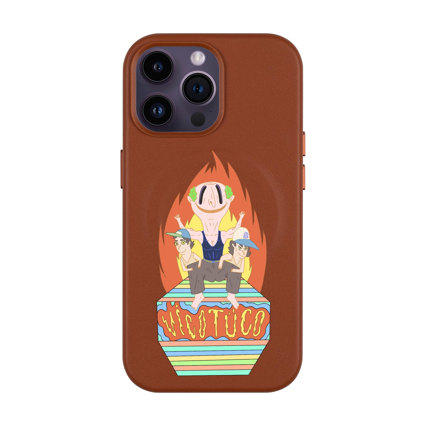 VİCOTÜCO ADAM-iPhone 14 Pro Max Leather Kılıf MagSafe Özellikli