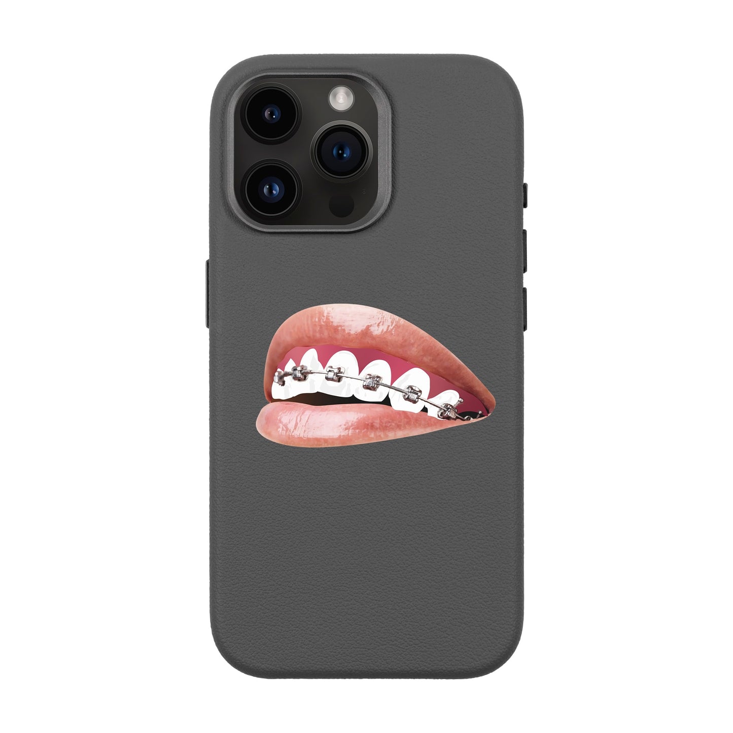 ORTHODONTIST-iPhone 14 Pro Max Leather Premium Kılıf MagSafe Özellikli