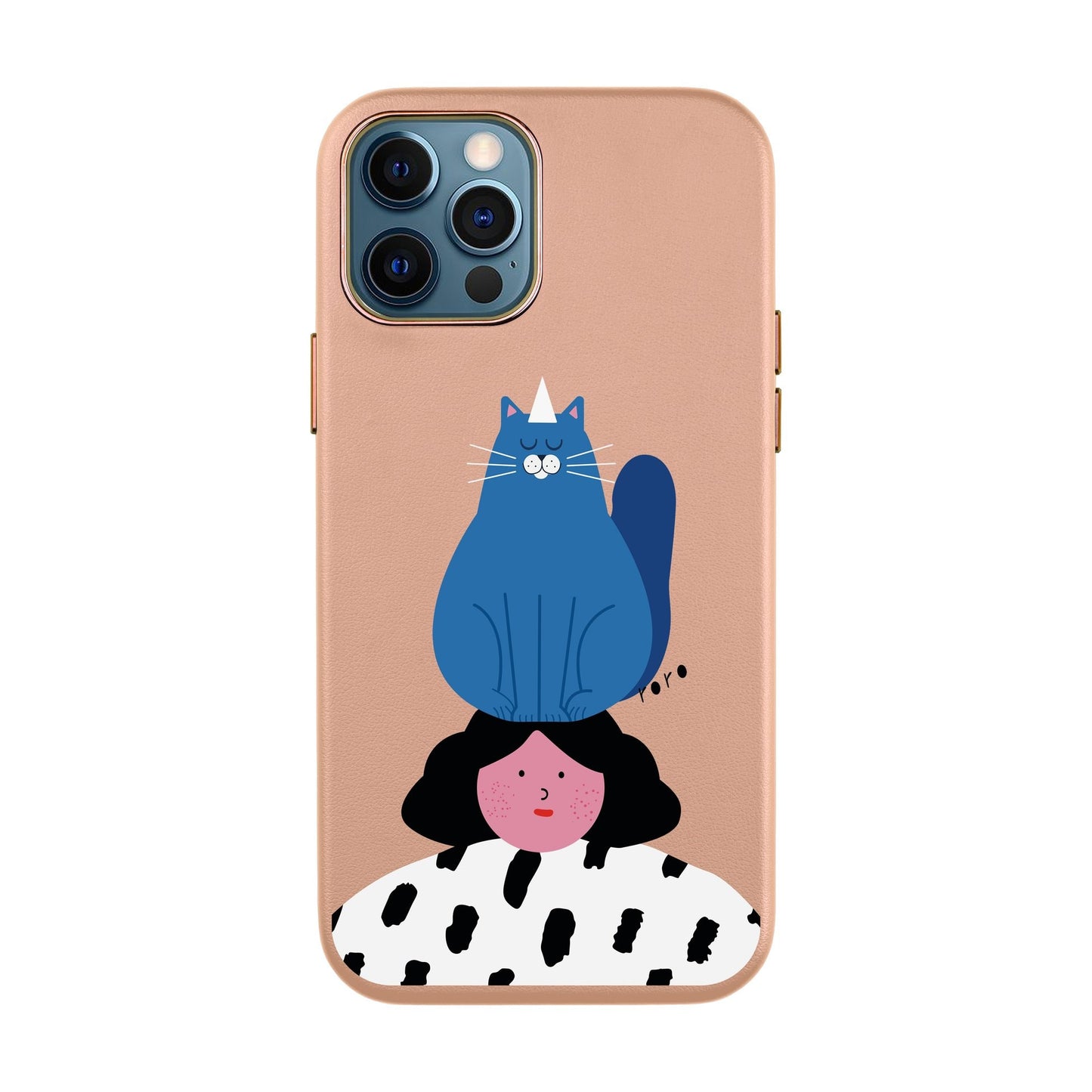 NAUGHTY CAT-iPhone XR Leather Kılıf