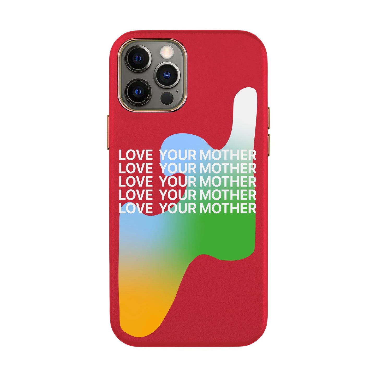 LOVE YOUR MOTHER-iPhone Xs Max Leather Kılıf