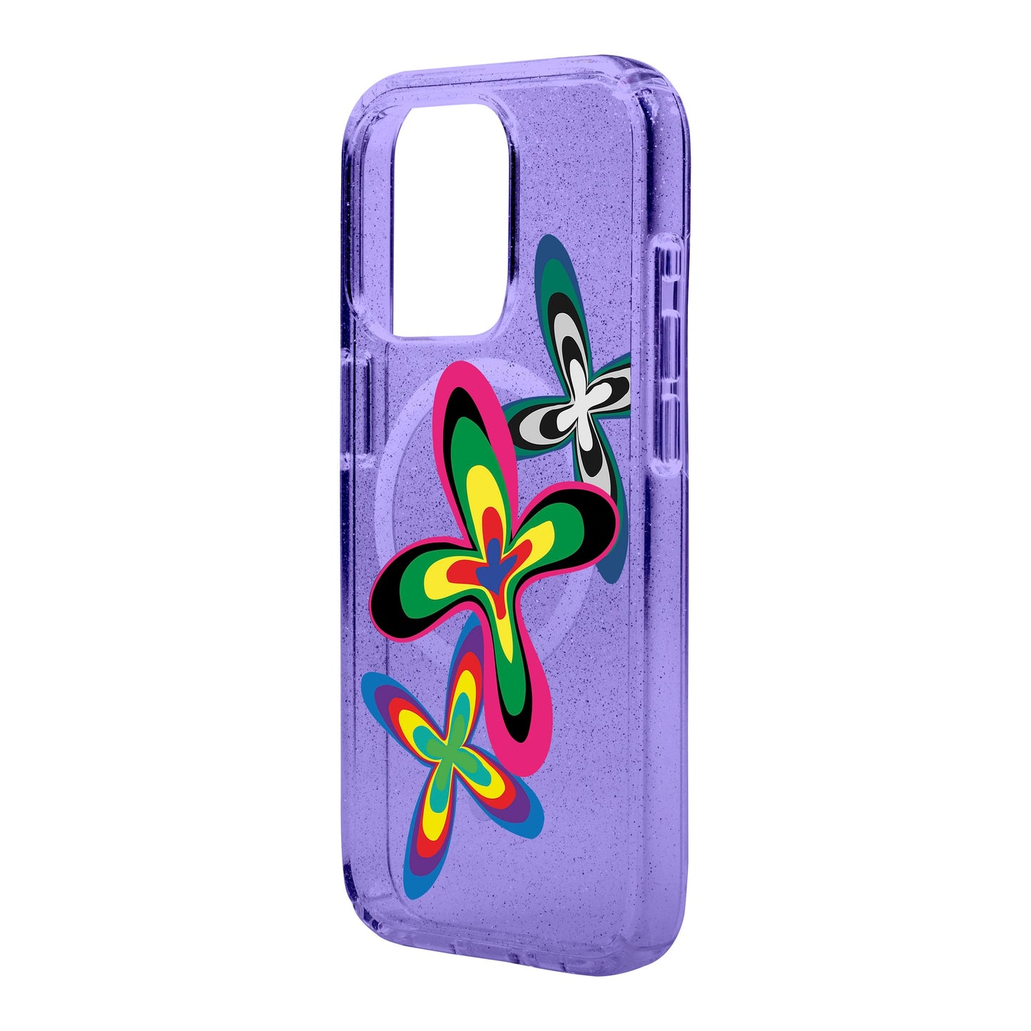 COLOR FLOWER-iPhone 14 Pro Max Shiny Kılıf MagSafe Özellikli