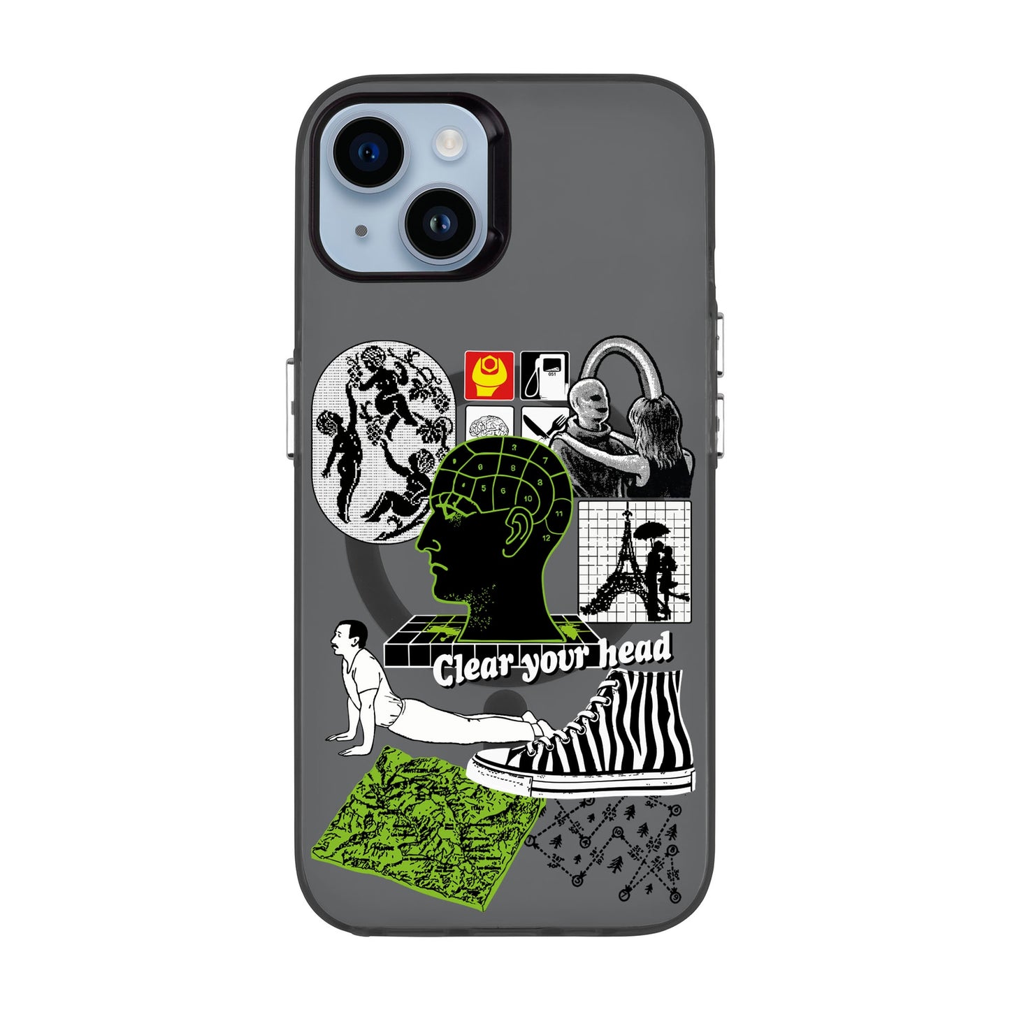 CLEAR YOUR HEAD-iPhone 14 Plus Hold Kılıf MagSafe Özellikli