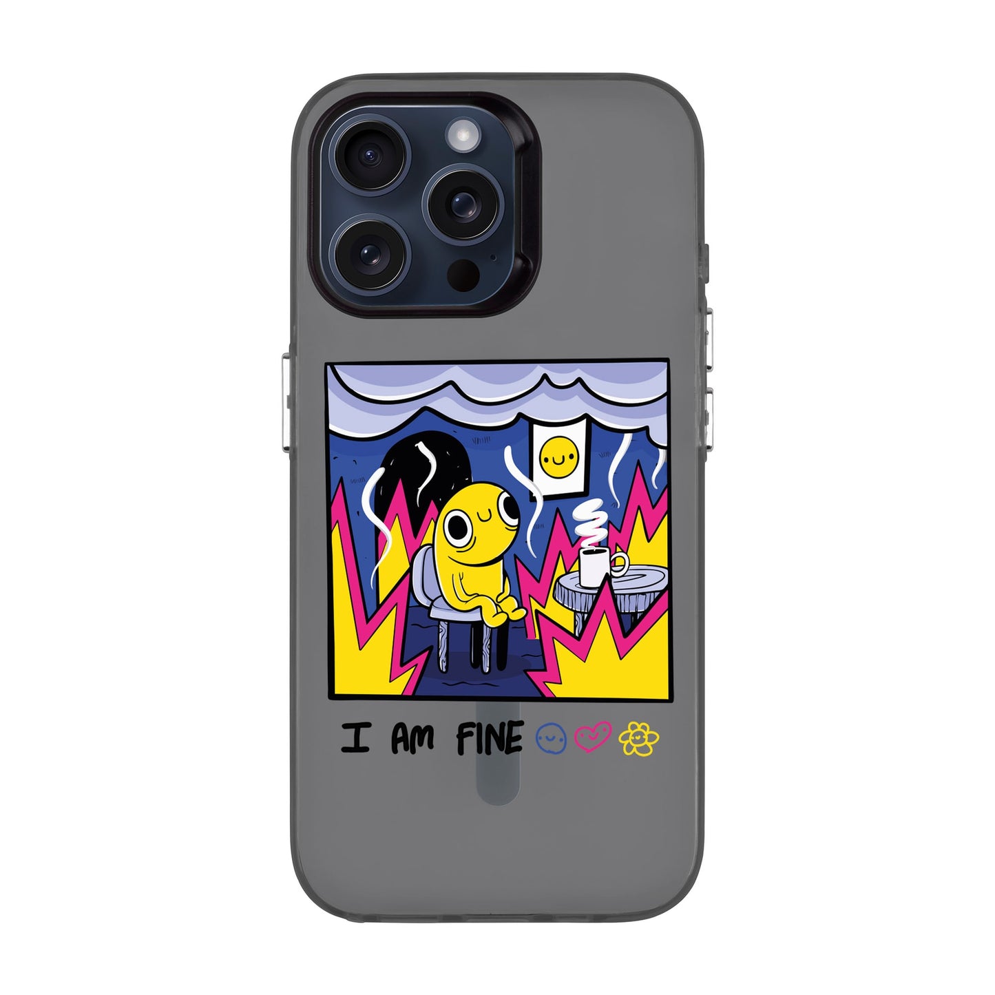 I AM FINE-iPhone 15 Pro Max Hold Kılıf MagSafe Özellikli