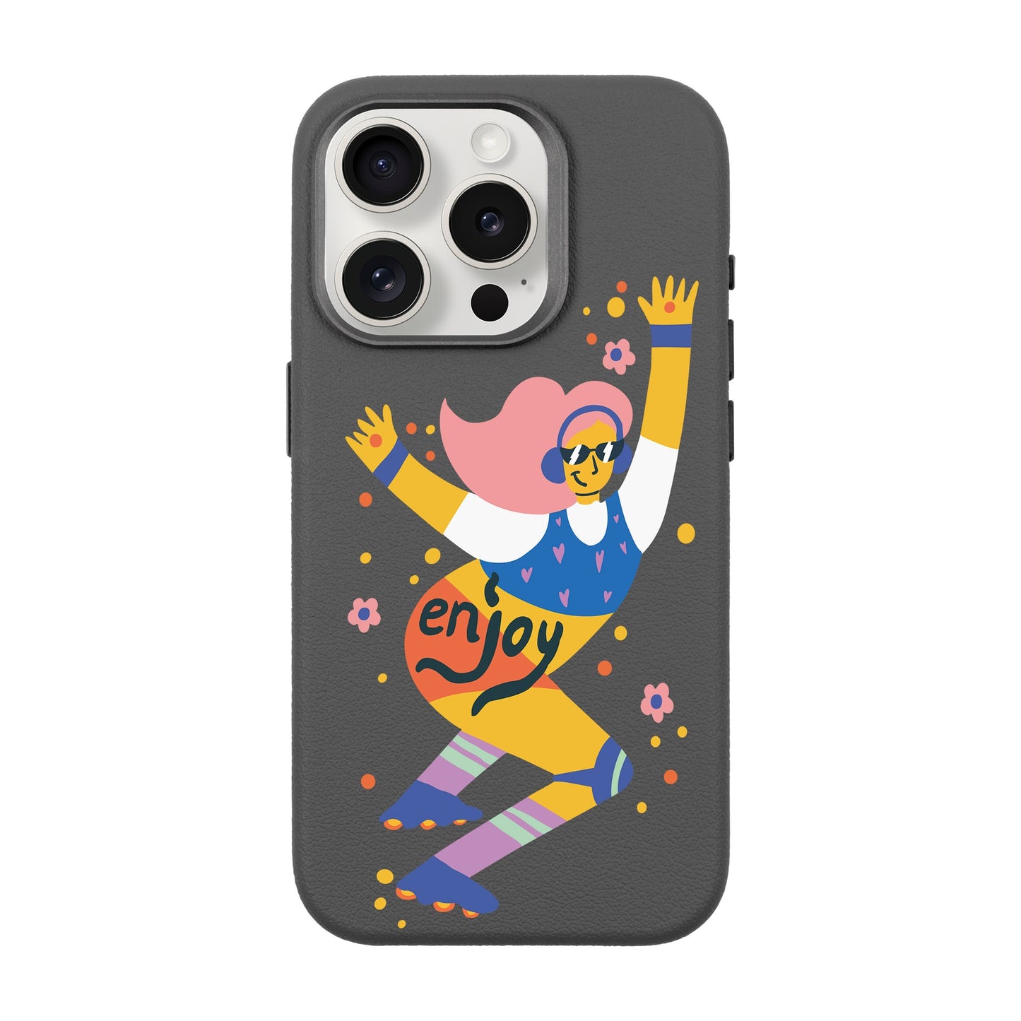 ENJOY-iPhone 15 Pro Leather Premium Kılıf MagSafe Özellikli