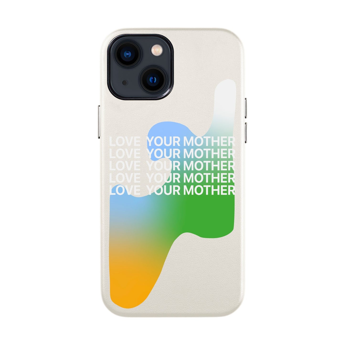LOVE YOUR MOTHER-iPhone 14 Leather Kılıf