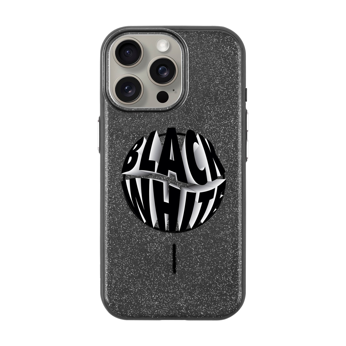 BLACK WHITE-iPhone 15 Pro Max Radiant Kılıf MagSafe Özellikli