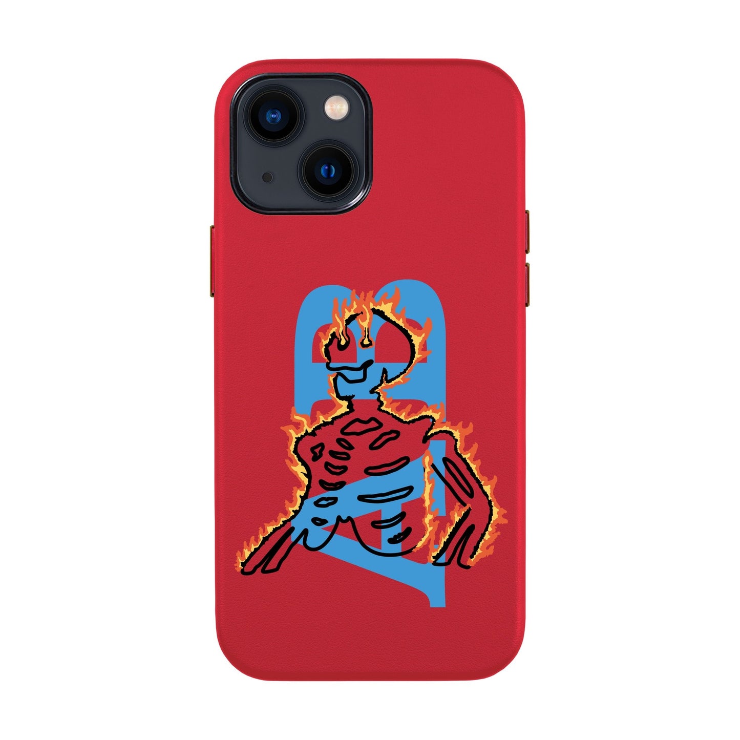 HOT HUMAN KİŞİSELLEŞTİRİLMİŞ-iPhone 13 Leather Kılıf