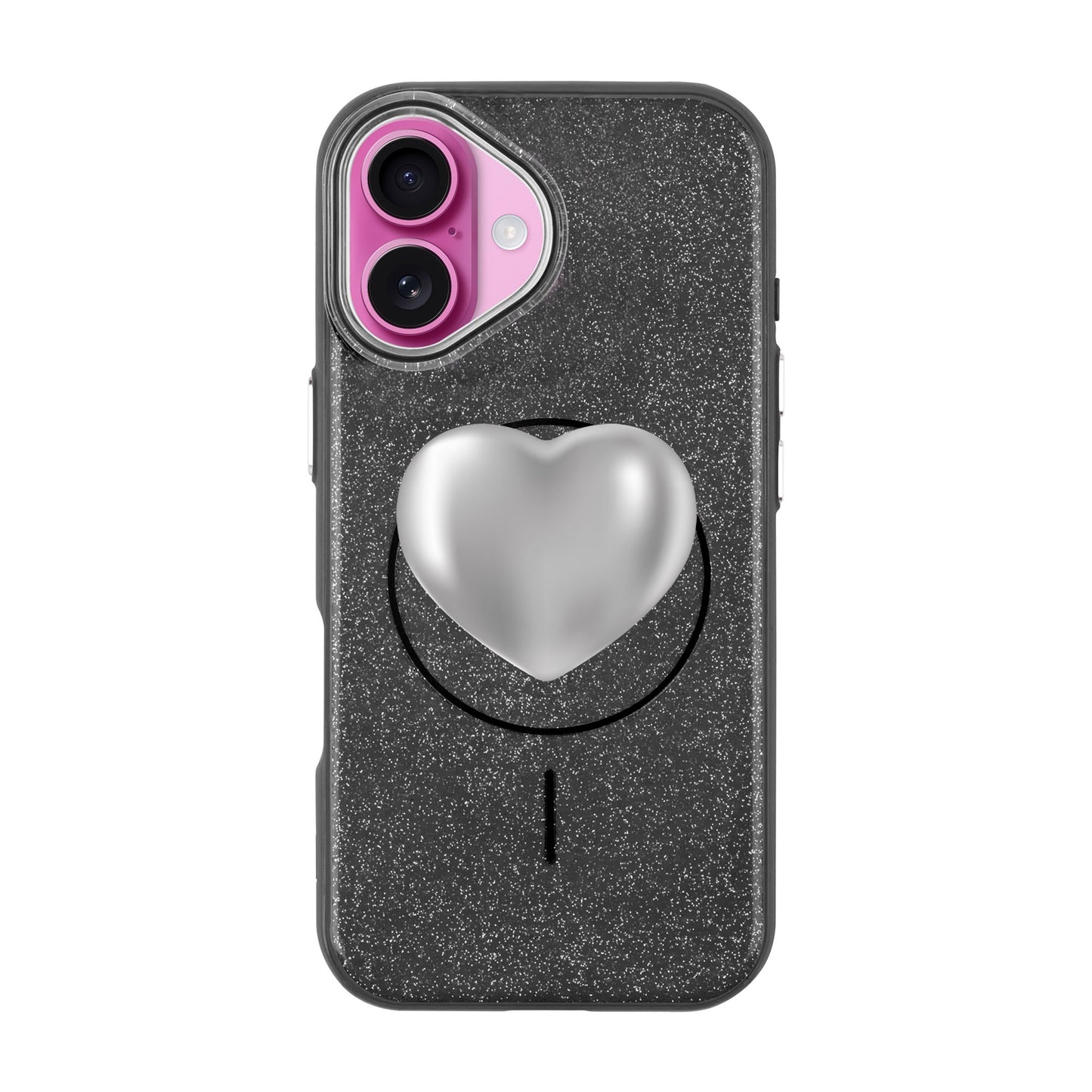 SILVER HEART-iPhone 16 Plus Radiant Kılıf MagSafe Özellikli