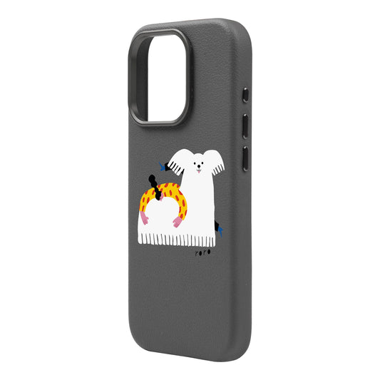 FANCY DOG-Leather Premium Kılıf MagSafe Özellikli - iPhone 16